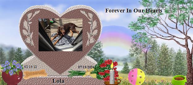 Lola's Rainbow Bridge Pet Loss Memorial Residency Image