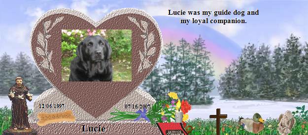 Lucie's Rainbow Bridge Pet Loss Memorial Residency Image