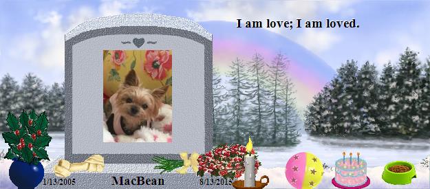 MacBean's Rainbow Bridge Pet Loss Memorial Residency Image