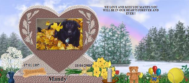 Mandy's Rainbow Bridge Pet Loss Memorial Residency Image