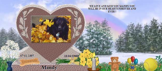 Mandy's Rainbow Bridge Pet Loss Memorial Residency Image