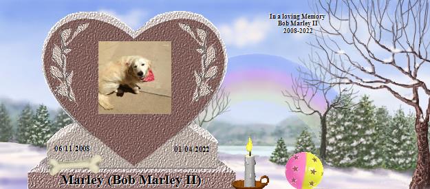Marley (Bob Marley II)'s Rainbow Bridge Pet Loss Memorial Residency Image