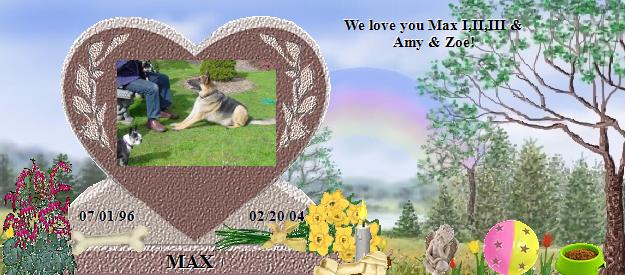 MAX's Rainbow Bridge Pet Loss Memorial Residency Image