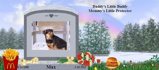 Max's Rainbow Bridge Pet Loss Memorial Residency Image