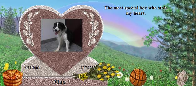 Max's Rainbow Bridge Pet Loss Memorial Residency Image