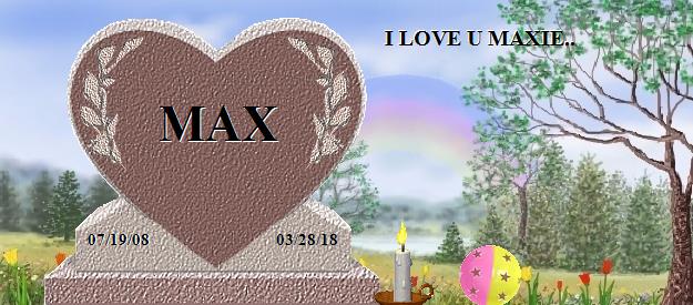 MAX's Rainbow Bridge Pet Loss Memorial Residency Image
