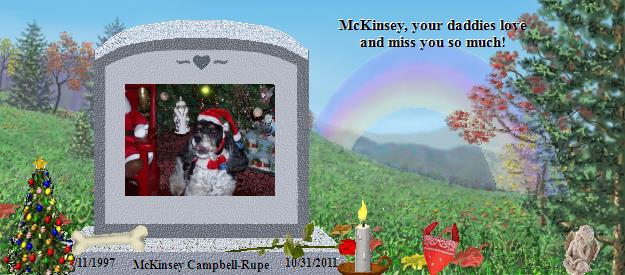 McKinsey Campbell-Rupe's Rainbow Bridge Pet Loss Memorial Residency Image