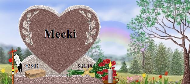 Mecki's Rainbow Bridge Pet Loss Memorial Residency Image