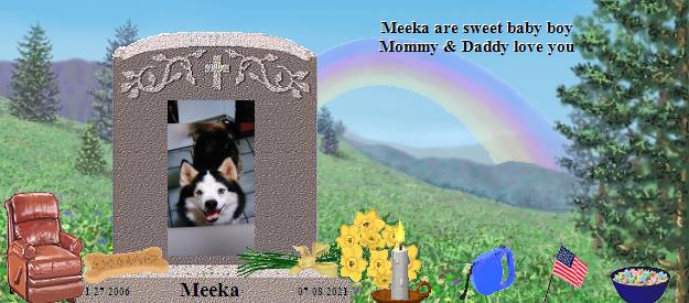 Meeka's Rainbow Bridge Pet Loss Memorial Residency Image