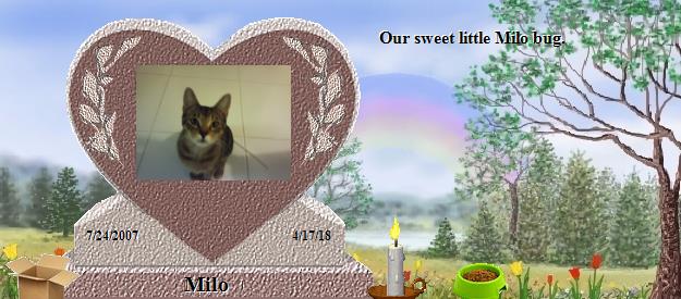 Milo's Rainbow Bridge Pet Loss Memorial Residency Image