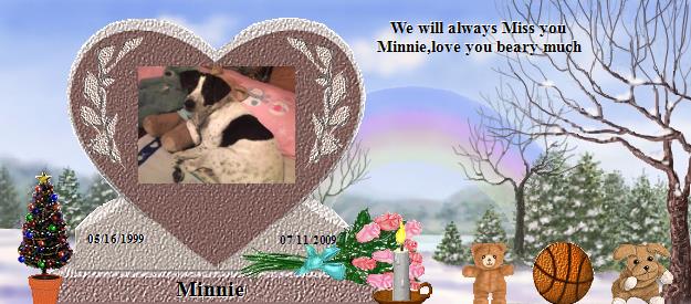 Minnie's Rainbow Bridge Pet Loss Memorial Residency Image