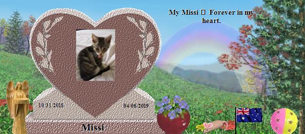 Missi's Rainbow Bridge Pet Loss Memorial Residency Image