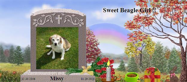 Missy's Rainbow Bridge Pet Loss Memorial Residency Image