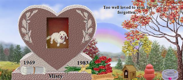 Misty's Rainbow Bridge Pet Loss Memorial Residency Image