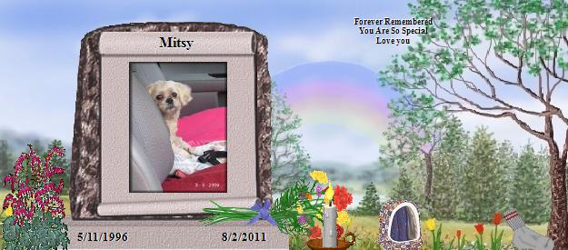 Mitsy's Rainbow Bridge Pet Loss Memorial Residency Image