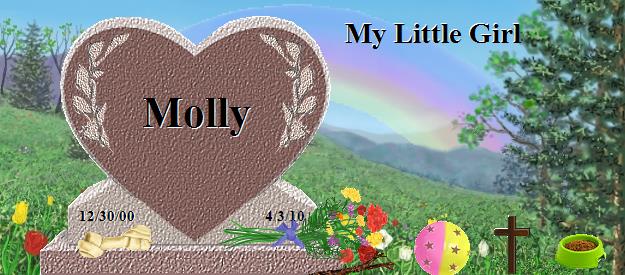 Molly's Rainbow Bridge Pet Loss Memorial Residency Image