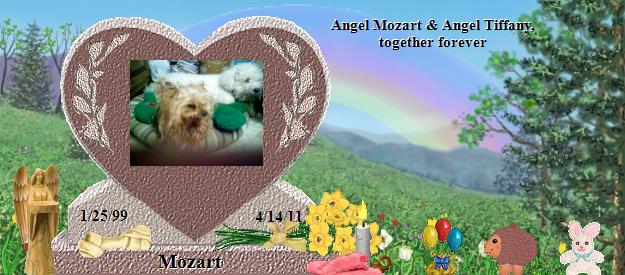 Mozart's Rainbow Bridge Pet Loss Memorial Residency Image