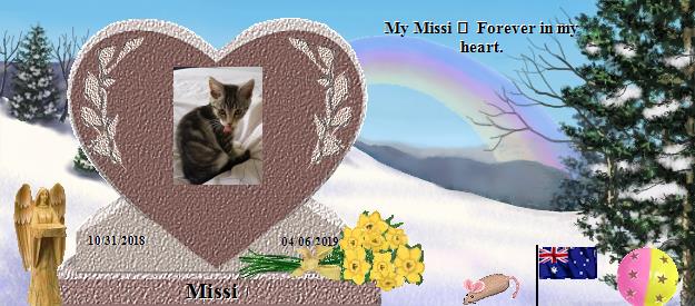 Missi's Rainbow Bridge Pet Loss Memorial Residency Image