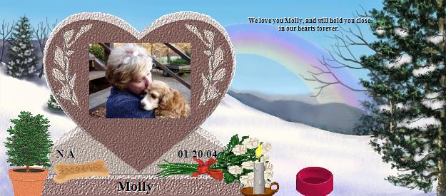Molly's Rainbow Bridge Pet Loss Memorial Residency Image