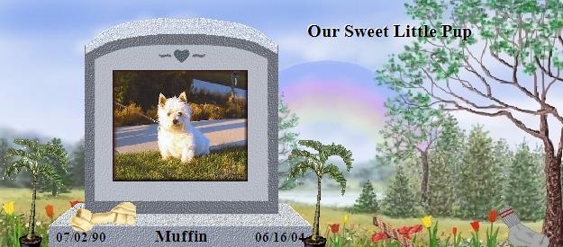 Muffin's Rainbow Bridge Pet Loss Memorial Residency Image