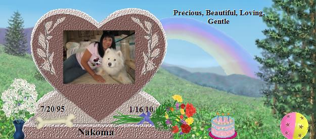 Nakoma's Rainbow Bridge Pet Loss Memorial Residency Image