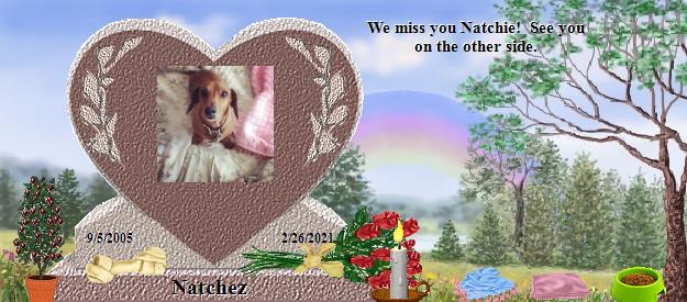 Natchez's Rainbow Bridge Pet Loss Memorial Residency Image