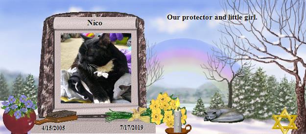 Nico's Rainbow Bridge Pet Loss Memorial Residency Image