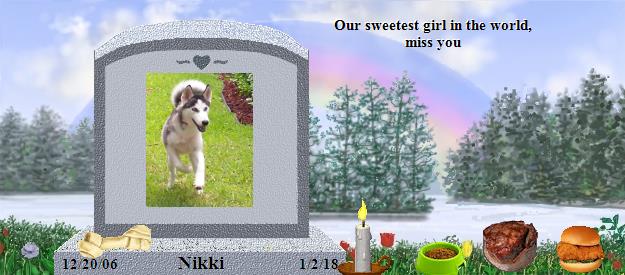 Nikki's Rainbow Bridge Pet Loss Memorial Residency Image