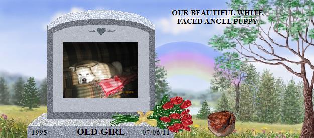 OLD GIRL's Rainbow Bridge Pet Loss Memorial Residency Image