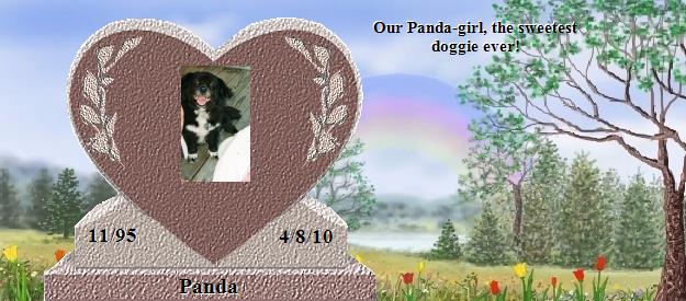 Panda's Rainbow Bridge Pet Loss Memorial Residency Image