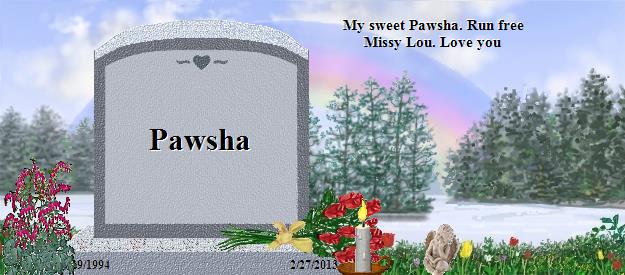 Pawsha's Rainbow Bridge Pet Loss Memorial Residency Image