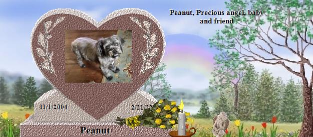 Peanut's Rainbow Bridge Pet Loss Memorial Residency Image