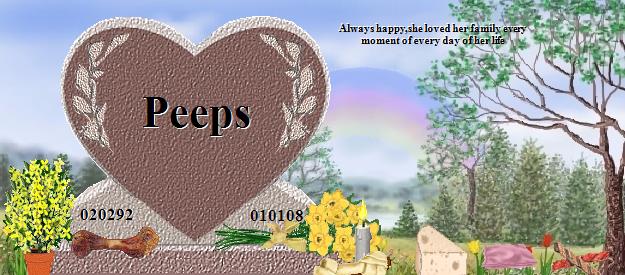 Peeps's Rainbow Bridge Pet Loss Memorial Residency Image