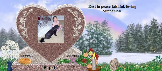 Pepsi's Rainbow Bridge Pet Loss Memorial Residency Image