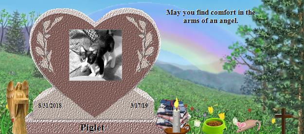 Piglet's Rainbow Bridge Pet Loss Memorial Residency Image