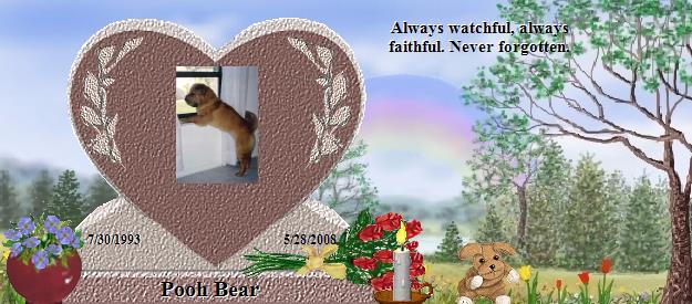 Pooh Bear's Rainbow Bridge Pet Loss Memorial Residency Image