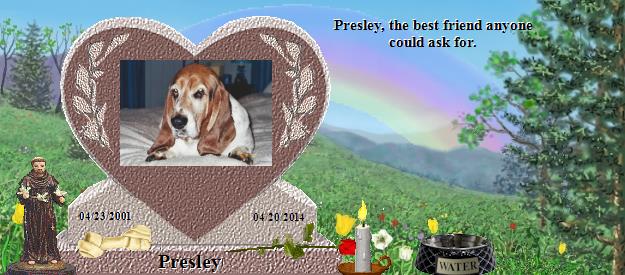 Presley's Rainbow Bridge Pet Loss Memorial Residency Image