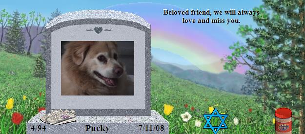 Pucky's Rainbow Bridge Pet Loss Memorial Residency Image