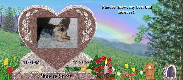 Phoebe Snow's Rainbow Bridge Pet Loss Memorial Residency Image