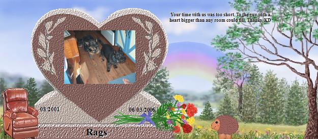 Rags's Rainbow Bridge Pet Loss Memorial Residency Image