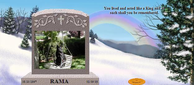 RAMA's Rainbow Bridge Pet Loss Memorial Residency Image