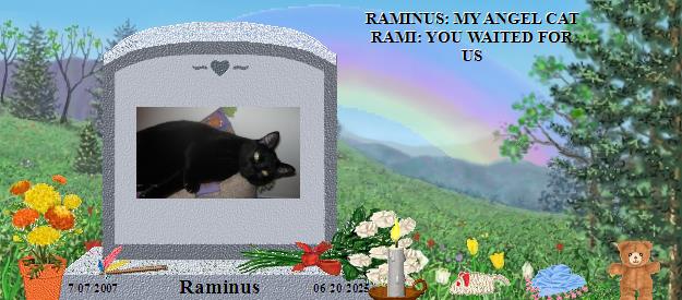 Raminus's Rainbow Bridge Pet Loss Memorial Residency Image