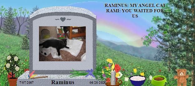 Raminus's Rainbow Bridge Pet Loss Memorial Residency Image