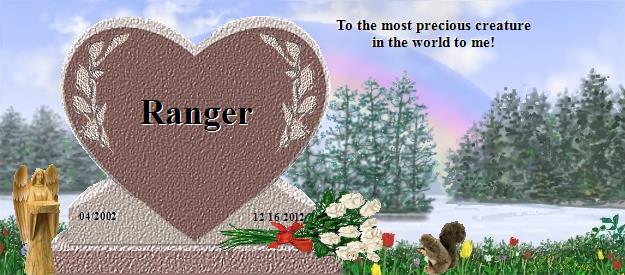 Ranger's Rainbow Bridge Pet Loss Memorial Residency Image