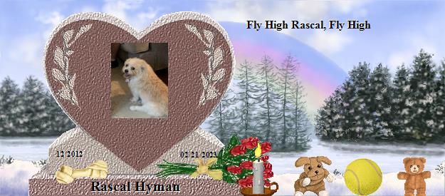 Rascal Hyman's Rainbow Bridge Pet Loss Memorial Residency Image