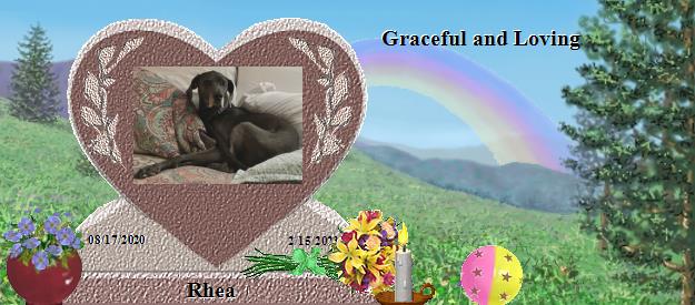Rhea's Rainbow Bridge Pet Loss Memorial Residency Image