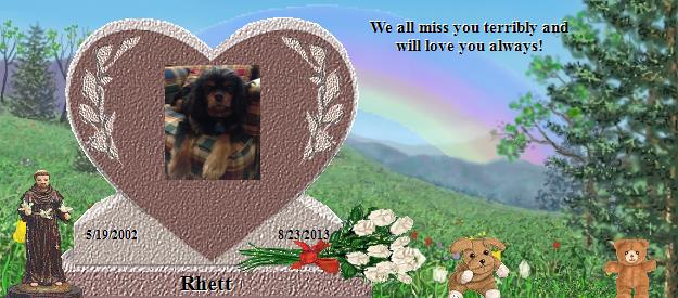 Rhett's Rainbow Bridge Pet Loss Memorial Residency Image