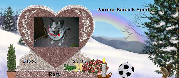 Rory's Rainbow Bridge Pet Loss Memorial Residency Image