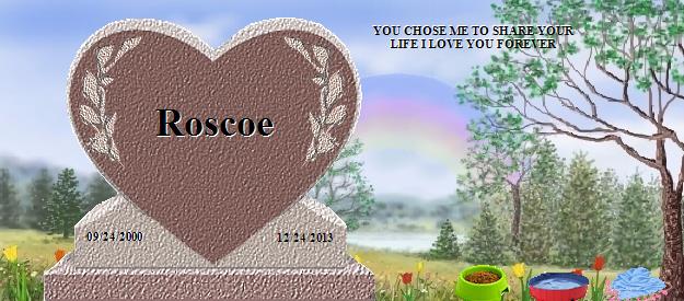Roscoe's Rainbow Bridge Pet Loss Memorial Residency Image