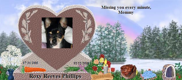 Roxy Reeves Phillips's Rainbow Bridge Pet Loss Memorial Residency Image